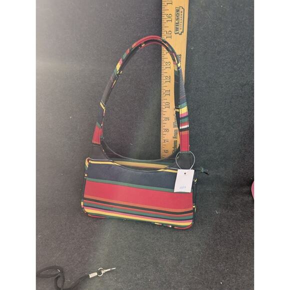Colorful Striped Shoulder Bag And Old Cell Phone Case Vintage Y2k 90's - Picture 3 of 11